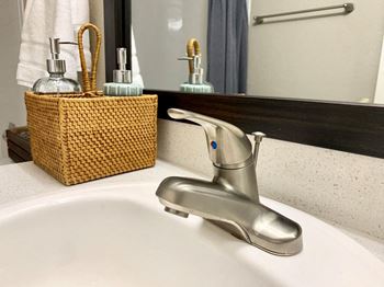 Brush Nickle Finish Bathrooms at La Reserve in 85737